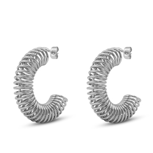 Pendientes Acero Inox Plata