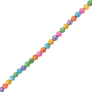 Abalorios conchas redonda Multicolor