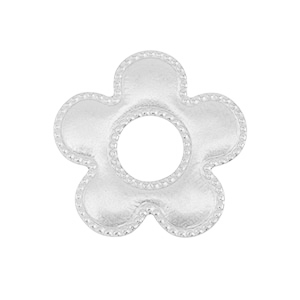 Colgantes/entrepieza Acero Inox flor Plata