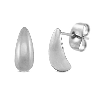 Pendientes Acero Inox Plateado