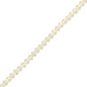 Abalorios faceteados disco 4x3mm Transparente