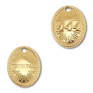 BY31&reg; Colgante Acero inox n&uacute;meros angelicales 444 / protection Dorado