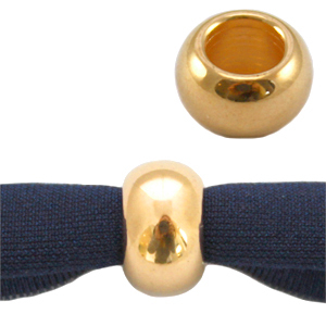 Abalorios met&aacute;licos DQ 9mm Dorado (sin n&iacute;quel)