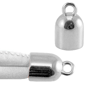 Terminal con anilla met&aacute;lico DQ Plata vieja (sin n&iacute;quel)