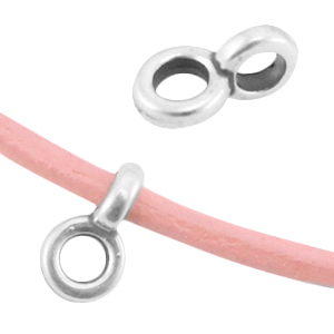 Colgante met&aacute;lico DQ con anilla &Oslash;2.2mm Plata vieja (sin n&iacute;quel)