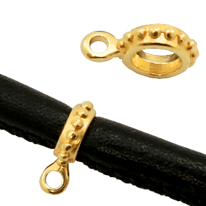 Colgantes met&aacute;licos DQ 8mm Dorado (sin n&iacute;quel)