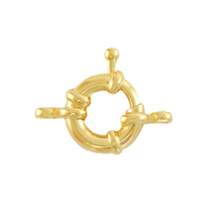 Fornituras met&aacute;licas DQ reasa marinera 11mm con anillas Dorado (sin n&iacute;quel)