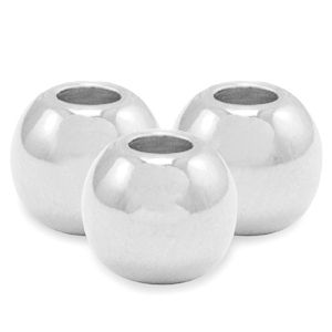 Abalorios met&aacute;licos DQ 3mm Plata vieja (sin n&iacute;quel)