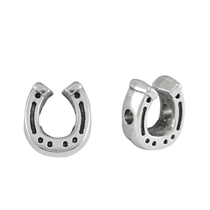 Abalorios met&aacute;licos DQ herradura Plata vieja (sin n&iacute;quel)