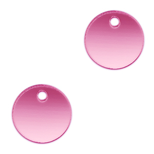 Colgantes llamativos 16mm Magenta p&uacute;rpura met&aacute;lico