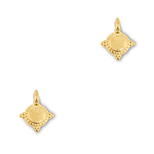 Colgantes met&aacute;licos DQ Dorado (sin n&iacute;quel)