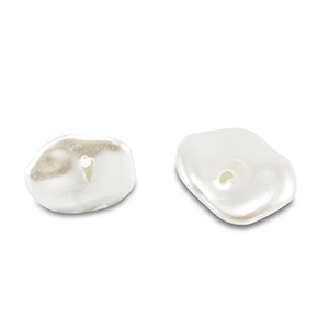 Imitaci&oacute;n de perlas de agua dulce Blanco