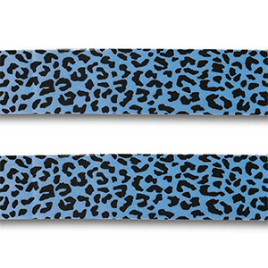Bandana leopardo Azul claro-negro