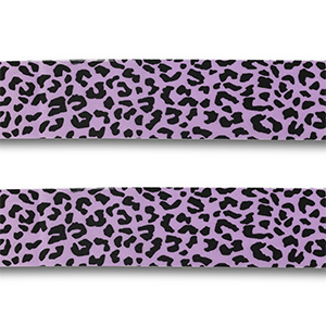 Bandana leopardo P&uacute;rpura-negro