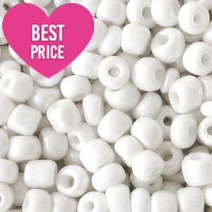 Rocalla cristal 6/0 (4mm) Blanco