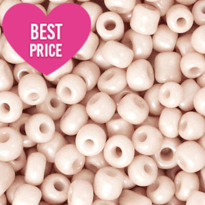 Rocalla cristal 6/0 (4mm) Nude beige