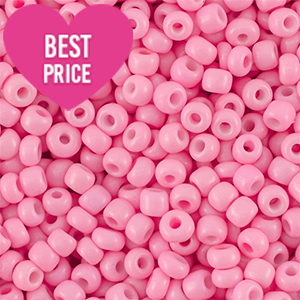 Rocalla cristal 6/0 (4mm) Rosado
