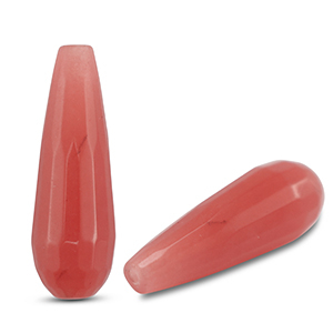 Piedras Naturales abalorios Quarzo gota Rosa oscuro