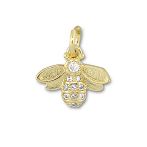 Metal TQ lat&oacute;n colgante abeja Dorado