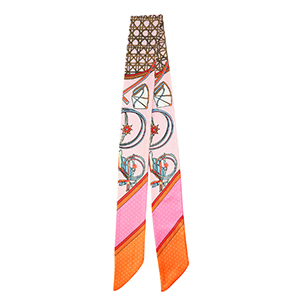 Bandana Pa&ntilde;uelo con estampado vibrante Rosa claro-naranja-rosa
