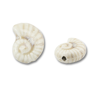 Abalorios de cer&aacute;mica concha Blancuzco