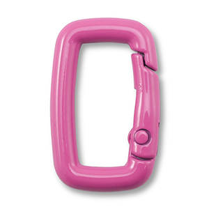 Fornituras coloridas de llavero rect&aacute;ngulo Rosa magenta