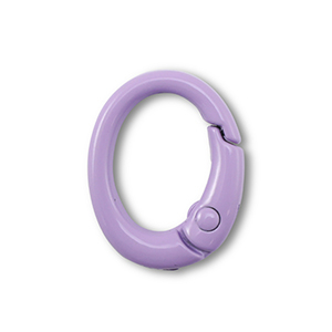 Fornituras coloridas de llavero &oacute;valo P&uacute;rpura