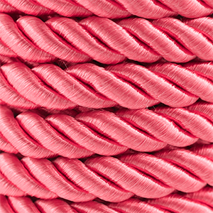 Cord&oacute;n trendy espiral 10mm Rojo claro