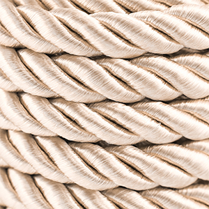 Cord&oacute;n trendy espiral 10mm Marr&oacute;n beige