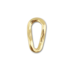 Fornituras Acero Inox entrepieza &oacute;valo Dorado