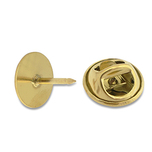 Fornituras Acero Inox para pins Dorado