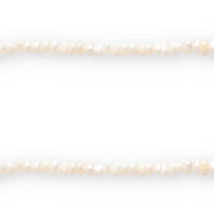 BQ Perlas de agua dulce agujero de enfilado vertical 6x3mm Blanco natural