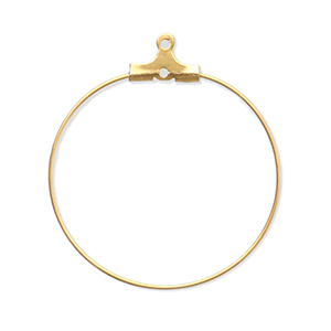 Fornituras Acero Inox pendientes criollas Dorado