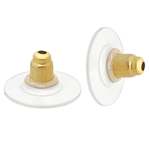 Fornituras acero inox cierre de pendientes Dorado