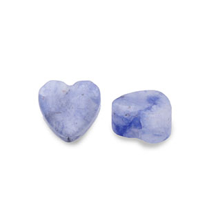 Piedras Naturales abalorios Sodalita coraz&oacute;n Azul oscuro