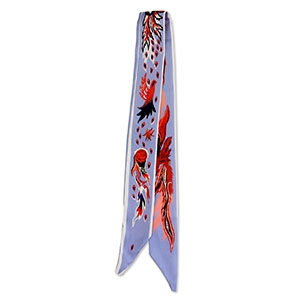Bandana Pa&ntilde;uelo con f&eacute;nix Azul cielo-rojo-blancuzco