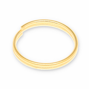 Fornituras met&aacute;licos DQ anillos dobles Dorado (sin n&iacute;quel)