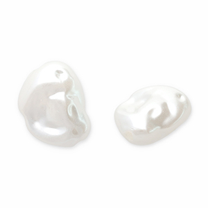Imitaci&oacute;n de perlas de agua dulce Blanco