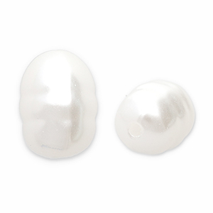 Imitaci&oacute;n de perlas de agua dulce grano de arroz Blanco