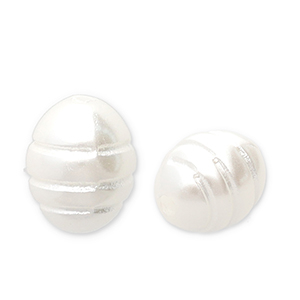 Imitaci&oacute;n de perlas de agua dulce grano de arroz Blanco