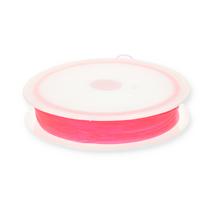 Hilo para enfilado el&aacute;stico 0.5mm Rosa ne&oacute;n