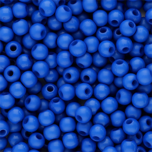 Abalorios acr&iacute;licos 4 mm brillante Azul
