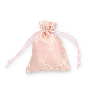 Bolso de organza flor Rosa vintage-blancuzco