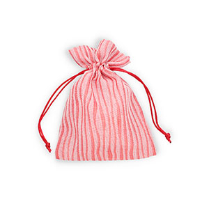 Bolso de joyer&iacute;a con lineas Rojo-blanco