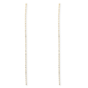 Metal TQ lat&oacute;n pendiente con strass Dorado-cristal