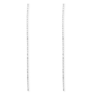 Metal TQ lat&oacute;n pendiente con strass Plateado-cristal