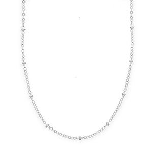 BY31&reg; Cadenas Acero Inox eslab&oacute;n con bolas Plateado