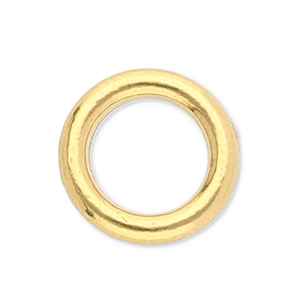 Fornituras acero inox anillo cerrado 5mm Dorado