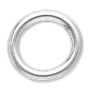 Fornituras acero inox anillo cerrado 12mm Plateado