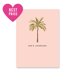 Tarjetas para joyer&iacute;a "let's celebrate" Melocot&oacute;n-verde